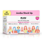 Plush Ultra-Thin Sanitary Napkins for Women, 42 Pcs