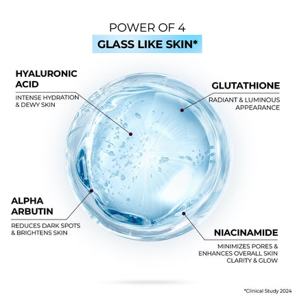 Streax Hydrate & Shine Face Serum, 30ml|11% Hyaluronic Acid