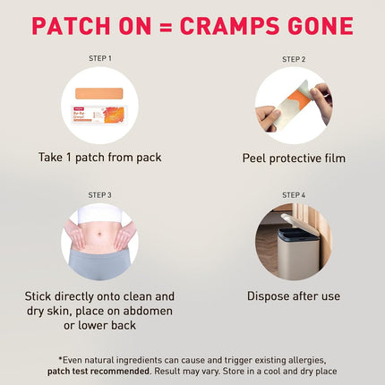 Sirona Herbal Period Pain Relief Patches - Pack of 5