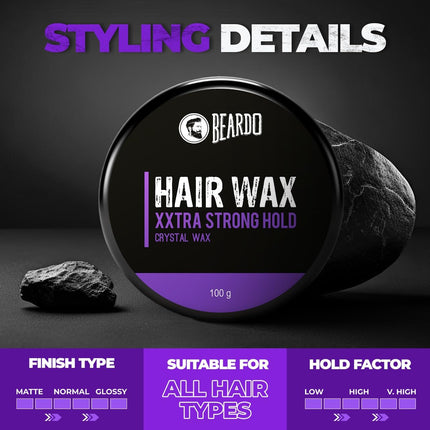 Beardo Xxtra Stronghold Hair Wax, 100 gm