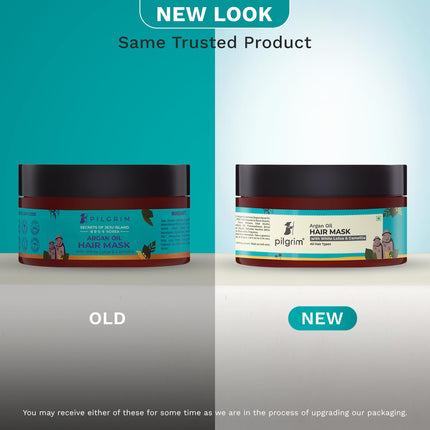 Pilgrim Korean Argan Oil Hair Mask For Dry & Frizzy Hair With White Lotus And Camellia | Hair Mask