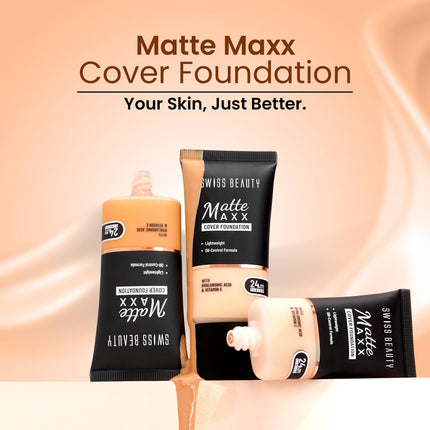 Swiss Beauty Matte Maxx Cover Foundation -30g