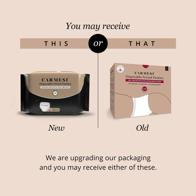 Carmesi Disposable Period Panties for Women & Girls - Pack of 10 (M-L)