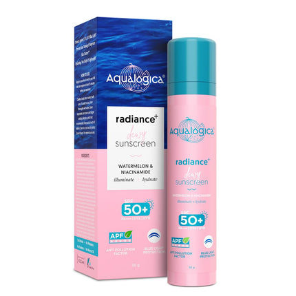 Aqualogica Radiance+ Dewy Sunscreen with Watermelon & Niacinamide with SPF 50 & PA++++ - 50g