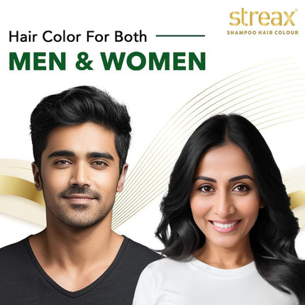 Streax Insta Shampoo Squeeze Pack Hair Colour For Unisex-200ml