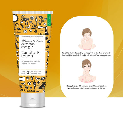 Aroma Magic Matte Sunblock Sunscreen Lotion | SPF 30 PA++ Protection-100ml