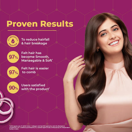 WOW Skin Science Onion + Collagen Anti-Hairfall Shampoo-1 Liter
