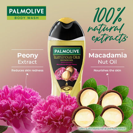Palmolive Macadamia Oil & Peony Luminous Oils Body Wash 250ml Pack of 2