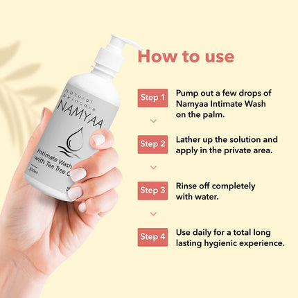 Namyaa Natural Intimate Wash With Tea Tree Oil -300ml