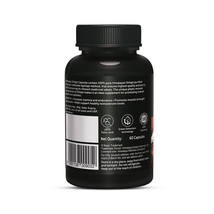 Himalaya Shilajit | 100% Pure Shilajit I 60 Capsules