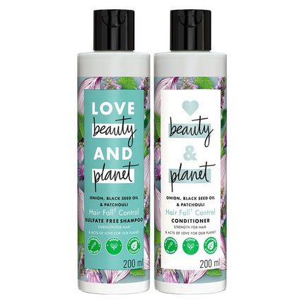 Love Beauty & Planet Onion Blackseed & Patchouli Hair Shampoo & Conditioner-200ml+200ml
