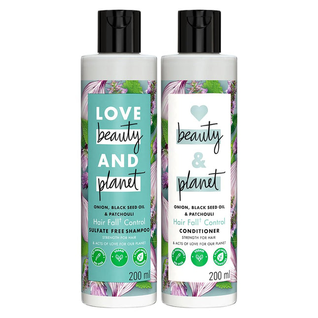 Love Beauty & Planet Onion Blackseed & Patchouli Hair Shampoo & Conditioner-200ml+200ml
