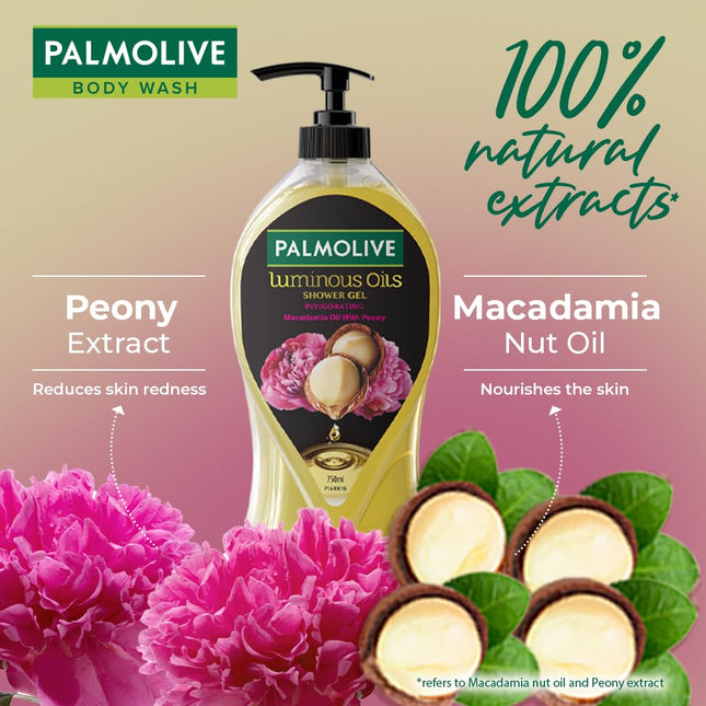 Palmolive Luminous Oil Invigorating Body Wash, 750ml
