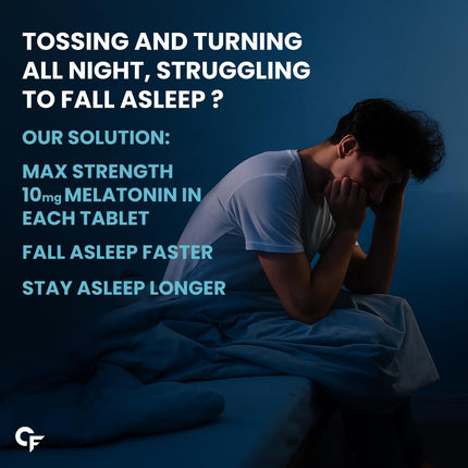 Carbamide Forte Melatonin 10 mg Pills | Sleep 100 Veg Tablets