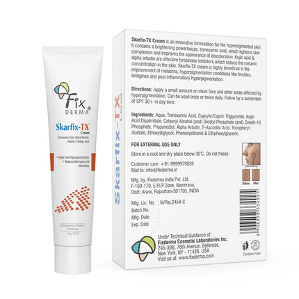 Fixderma Tranexamic Acid + 2% Kojic Acid + 1% Arbutin SKARFIX -TX Face Cream
