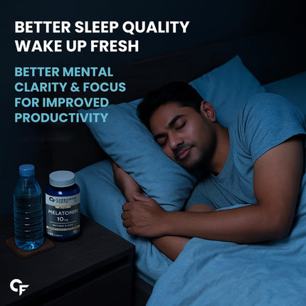 Carbamide Forte Melatonin 10 mg Pills | Sleep 100 Veg Tablets