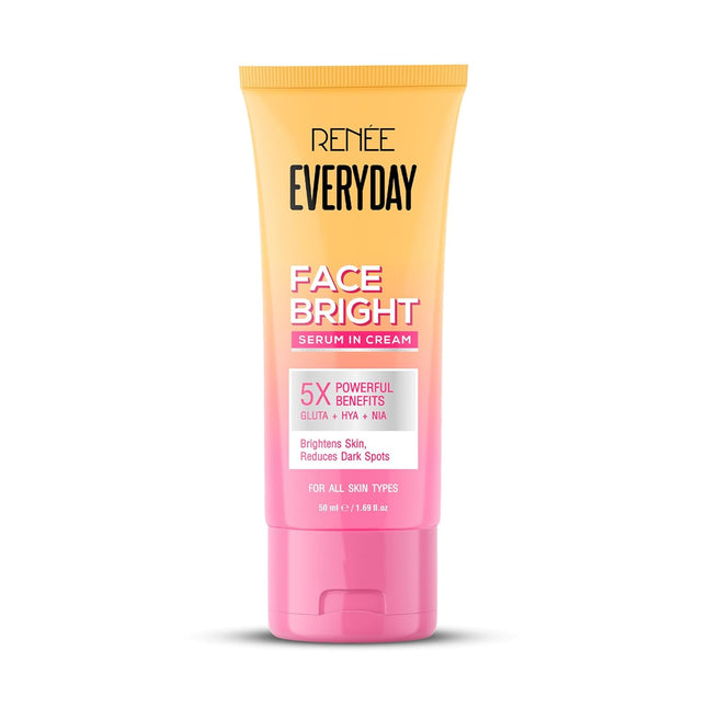 RENEE Everyday Face Bright Serum In Cream With Niacinamide, Hyaluronic acid & Glutathione | 50 ml