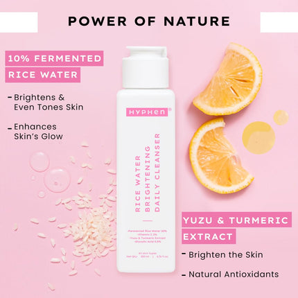 Hyphen 10% Rice Water Brightening Face Wash | 200 ml