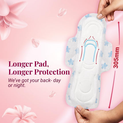 NIINE Naturally Soft XXL Sanitary Pads for Women | 40 Pads | 305MM