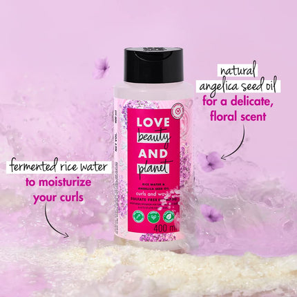 Love Beauty And Planet Rice Water & Angelica Seed Oil Silicone-Free Curl & Waves Shampoo-400ml