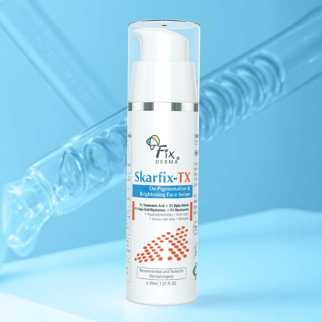 Fixderma Skarfix-TX Face Serum with 4% Kojic Acid, 4% Niacinamide Serum, 3% Tranexamic Acid & 2% Alpha Arbutin-30Ml