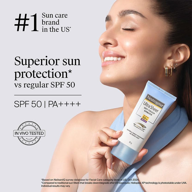 Neutrogena Ultrasheer Sunscreen SPF 50+ PA++++-80gm