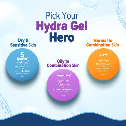 Aqualogica Illuminate + Hydra Gel Moisturizer with Wild Berries & Alpha Arbutin-200g