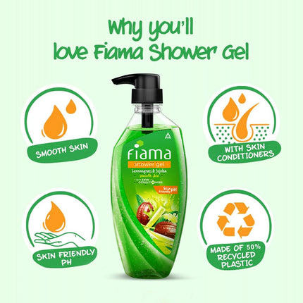 Fiama Body Wash Shower Gel Lemongrass & Jojoba, 500ml