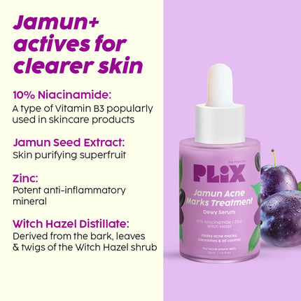 The Plant Fix Plix Jamun Face Wash and Acne Marks Serum Combo(100ML + 30ML)