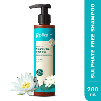 Pilgrim Mild Sulphate Free Shampoo (Argan Oil)-200ml