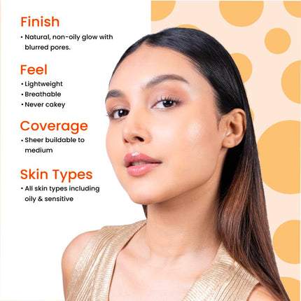 Foxtale SPF 50 Tinted cPA++++ - Nude | Niacinamide & Vitamin E | UVA/UVB Protection + BB Cream + Foundation- 50ml