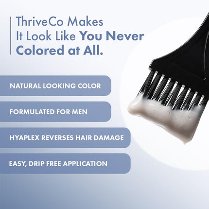 ThriveCo Permanent Hair Color Creme | 100% Grey Hair Coverage -70 ml