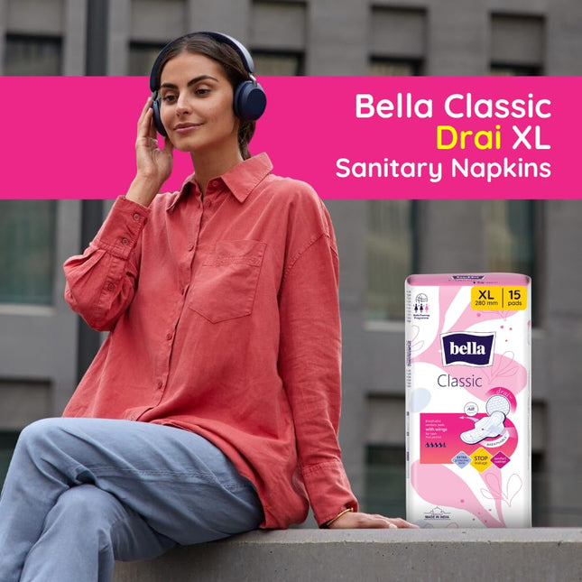 Bella Maxi Regular Sanitary Napkins - 15 Pieces (Pack of 2)