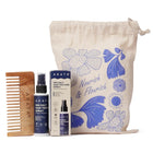 Arata Hair Volumizing Sea Salt Spray (50ml) & Detangling Wooden Comb | Enriched with Niacinamide & Biotin