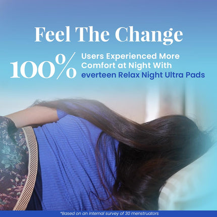 Everteen Relax Nights Ultra Thin 40 XXL Sanitary Pads for Women (40 Pads, 320mm)