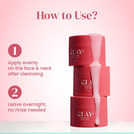 Clayco. Rice & Sake Sleep Mask 50 Ml | Face Mask