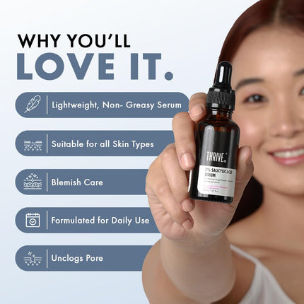 ThriveCo 2% Salicylic Acid Face Serum-30 ml