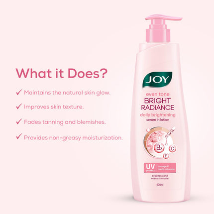 Joy Even Tone Bright Radiance Winter Body Lotion 400ml