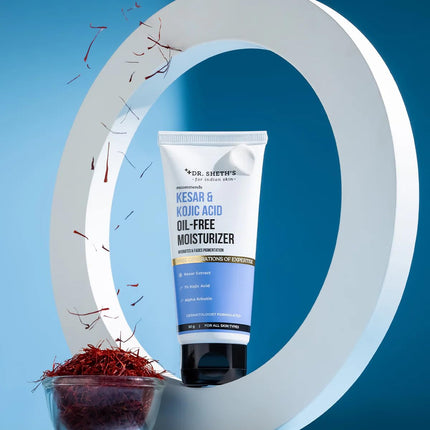 Dr. Sheth's Kesar & Kojic Acid Oil-Free Moisturizer For Men & Women | 50 g