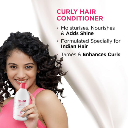 Bblunt Curly Hair Shampoo & Conditioner Combo For Men & Women | 300 ml + 250 g