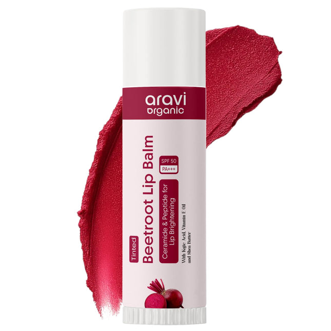 Aravi Organic Beetroot Tinted Lip Balm SPF 50 PA+++ 5g
