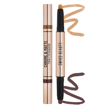 Swiss Beauty Chrome & Matte Twin Eyeshadow Stick -2g