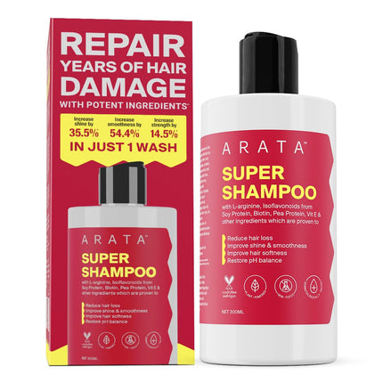 Arata Super Shampoo (300ml) Prevents Hair Loss For Women & Men