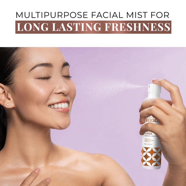 Just Herbs Long Stay Non Sticky Makeup Fixer, Setting Spray for Face Makeup-100ml