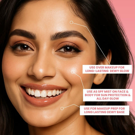 Suroskie Glow Up Juice SPF 35 PA++++ 100ml | Rose & Rice Toner Korean Skincare for Glass Skin