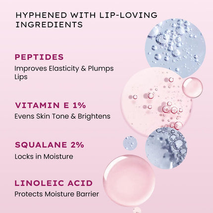 Hyphen Tinted Lip Balm | 1% Vitamin E, Peptide & 2% Squalane | 10g