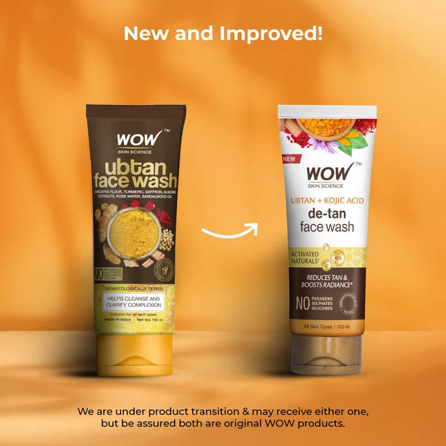 WOW Skin Science Ubtan Cleansing Face Wash For Women & Men | 100 ml