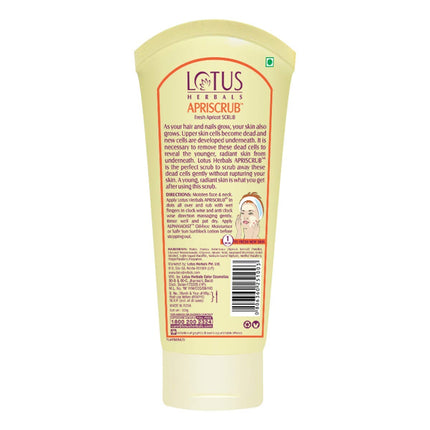 Lotus Herbals Apriscrub Fresh Apricot Scrub For All Skin Types | 180G