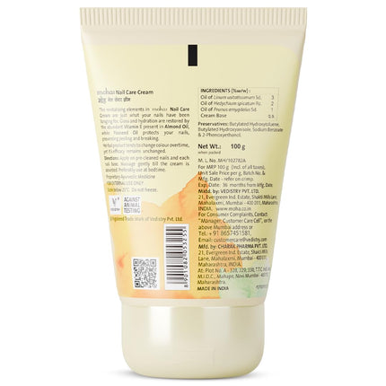 Moha Ayurvedic Nail Care Cream with Almond & Flax Seed Oil-100 GM