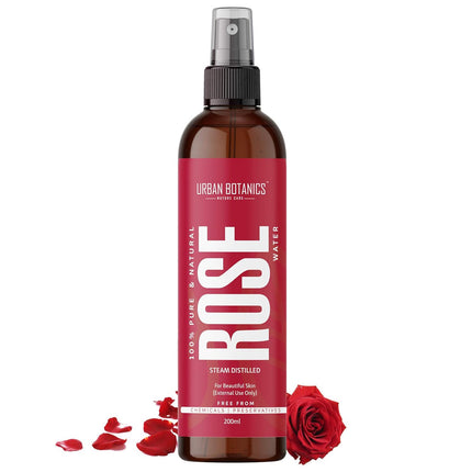 UrbanBotanics 100% Pure & Natural Rose Water Spray -200ml